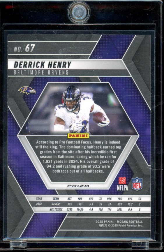 2025 Mosaic Derrick Henry Peacock Case Hit