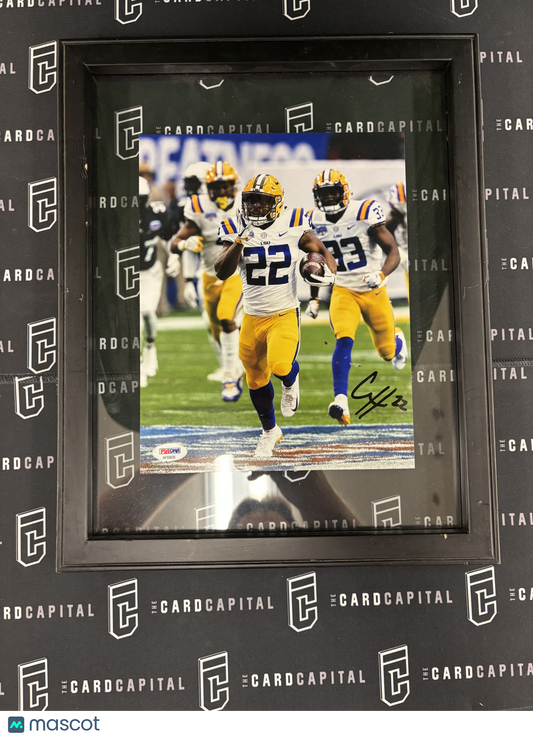 Clyde Edwards-Helaire Signed 8x10 Photo LSU PSA