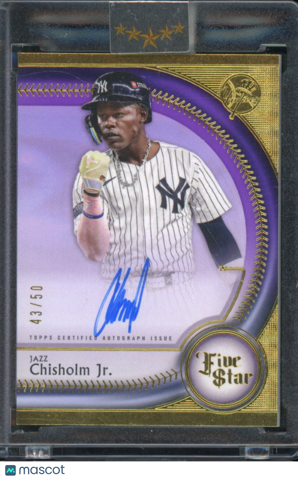 2025 Five Star Jazz Chisholm Purple Auto /50