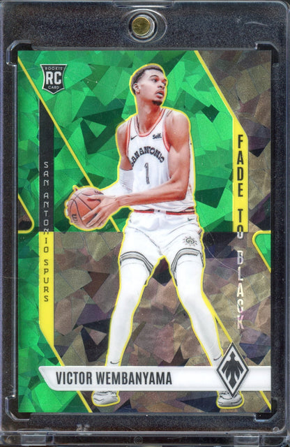 2023-24 Phoenix Victor Wembanyama Rookie Fade To Black Green Ice /149