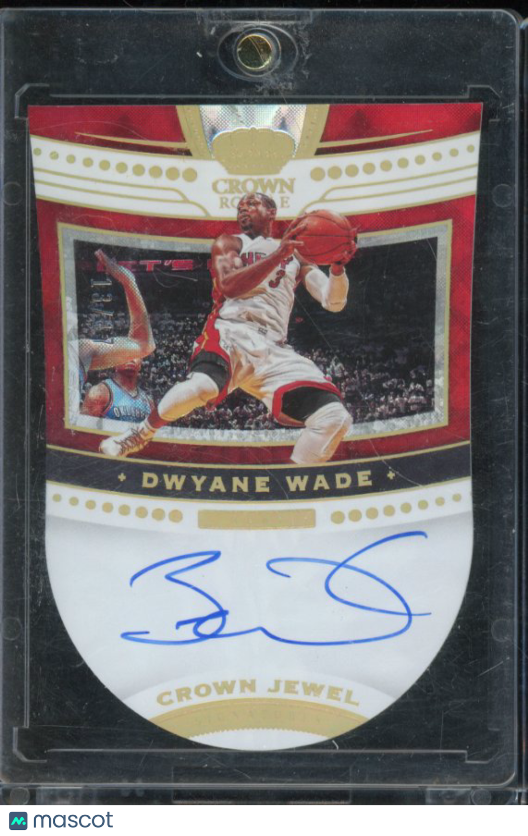 2020-21 Crown Royale Dwyane Wade Die Cut Crown Jewel Auto /17