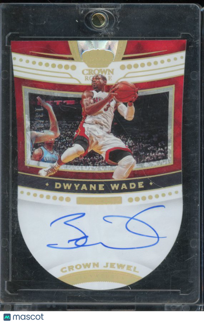 2020-21 Crown Royale Dwyane Wade Die Cut Crown Jewel Auto /17