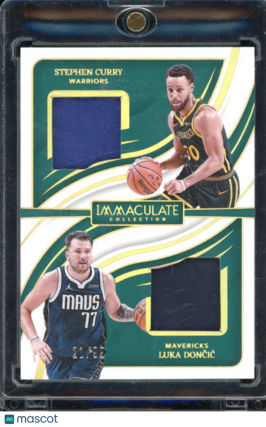 2023-24 Immaculate Stephen Curry Luka Doncic Dual Patch /99