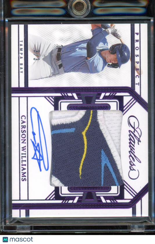 2024 Flawless Carson Williams Rookie Patch Auto 3/3