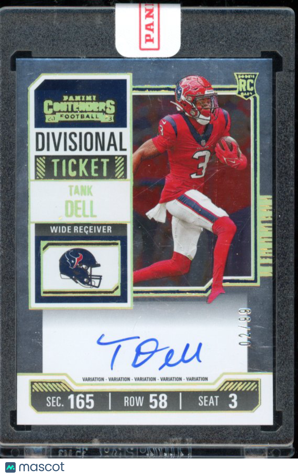 2023 Contenderds Tank Dell Rookie Auto /99
