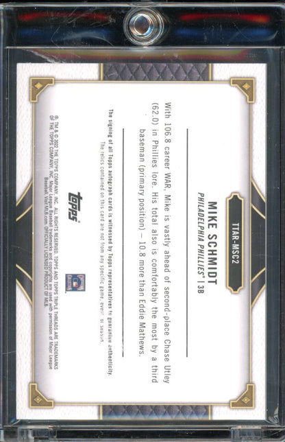 2022 Triple Threads Mike Schmidt GU Relic Patch Auto /27