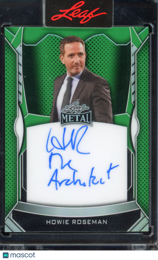 2025 Leaf Metal Howie Roseman Green Auto 43/100 "The Architect" Inscription