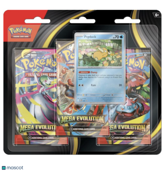 PRE ORDER Pokemon Mega Evolution 3-Pack Blister Pack