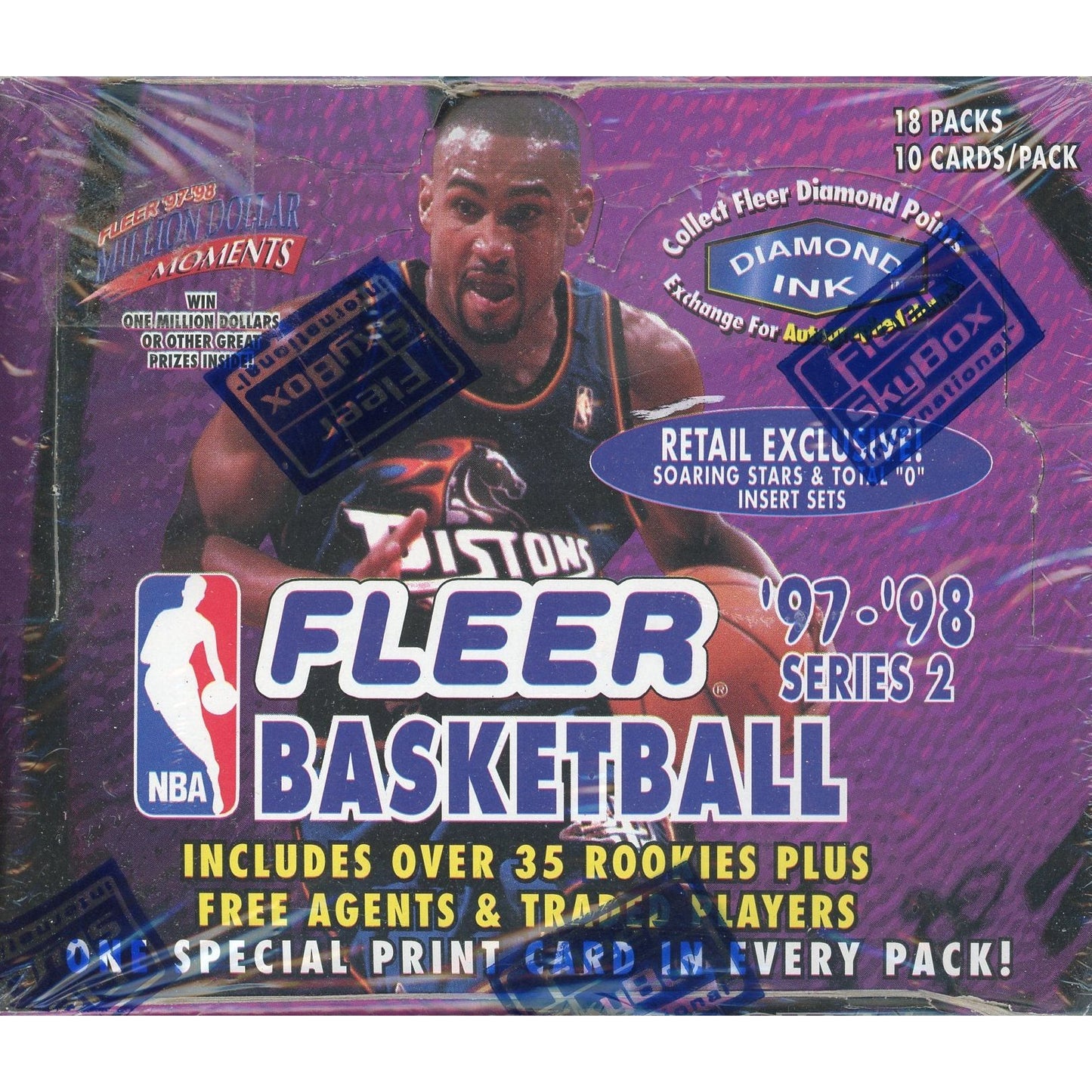 1997-98 Fleer Basketball Series 2 Retail Box