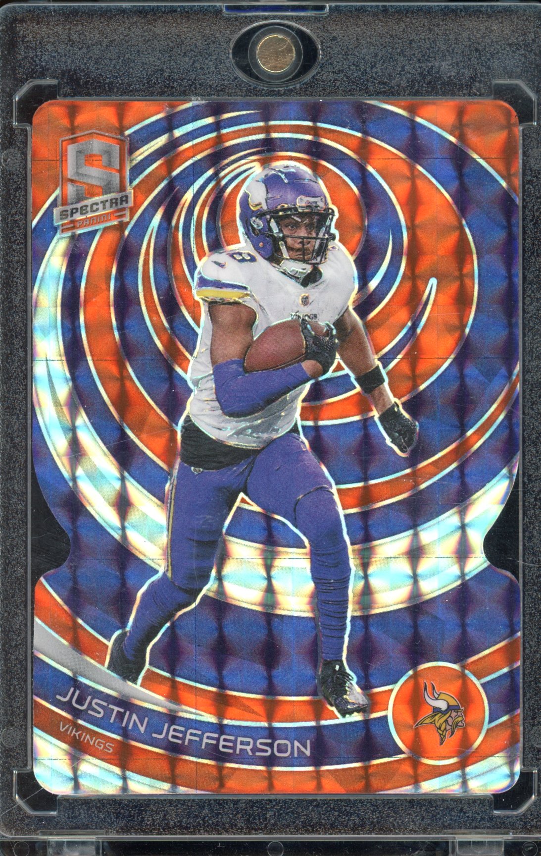 2023 Spectra Justin Jefferson Die-Cut Orange 11/15