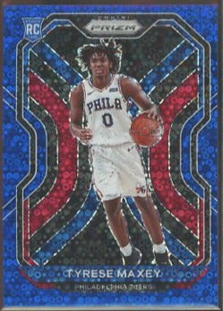 2020-21 Prizm Tyrese Maxey Blue Fast Break /125 Rc