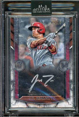 2022 Topps Museum Collection J. T. Realmuto Silver Framed Auto #MFA-JR /15