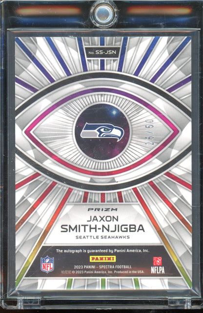 2023 Spectra Jaxon Smith-Njigba Spectral Rookie Auto /50