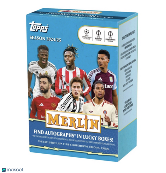 PRE ORDER 2024-25 Topps UEFA Merlin Chrome Soccer Blaster Box