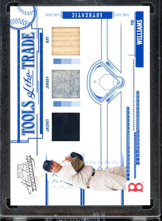 2005 Playoff Absolute Ted Williams Tools of the Trade Jacket Jersey Bat #TT-185 /50