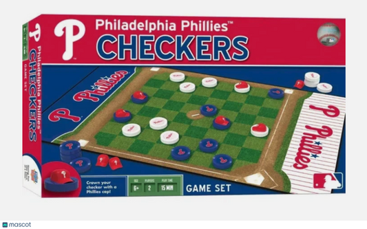 Philadelphia Phillies Checkers Board Game Set