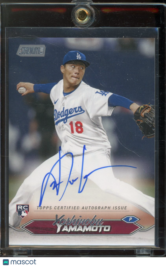2024 Topps Stadium Club Yoshinobu Yamamoto Rookie Auto