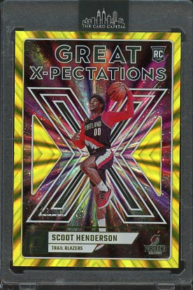 2023 Donruss Scoot Henderson Great X-Pectations Yellow Laser #8 /25 RC