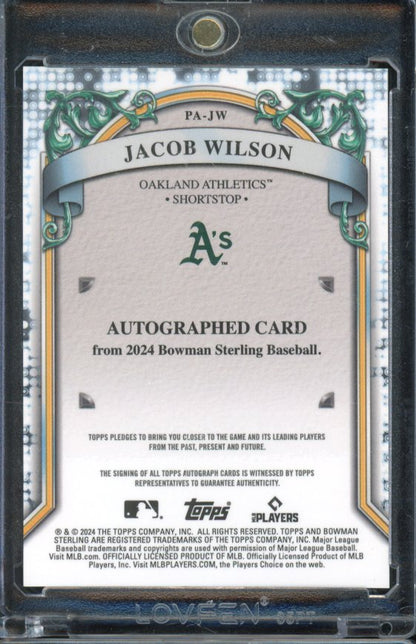 2024 Bowman Sterling Jacob Wilson Rookie Auto