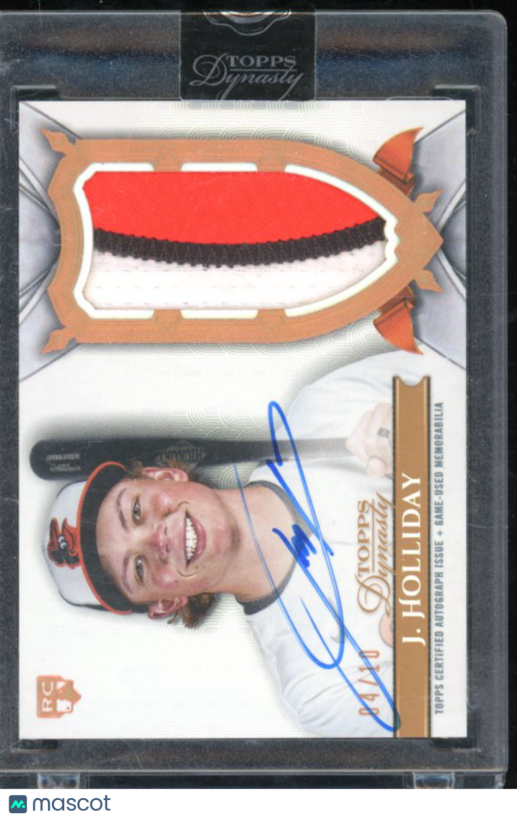 2024 Topps Dynasty Jackson Holliday Rookie Patch Auto /10