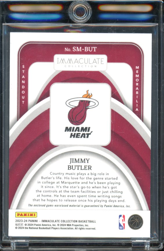 2023-24 Immaculate Jimmy Butler 1/25 Patch