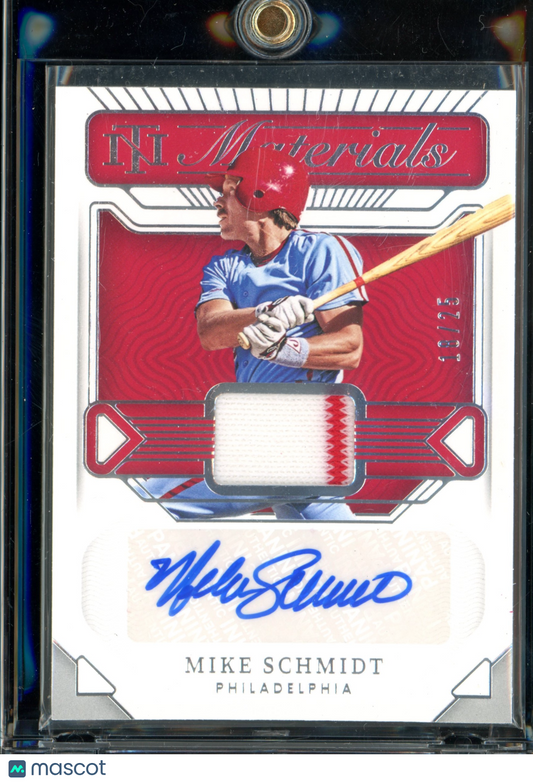 2022 National Treasures Mike Schmidt Jersey Auto /25
