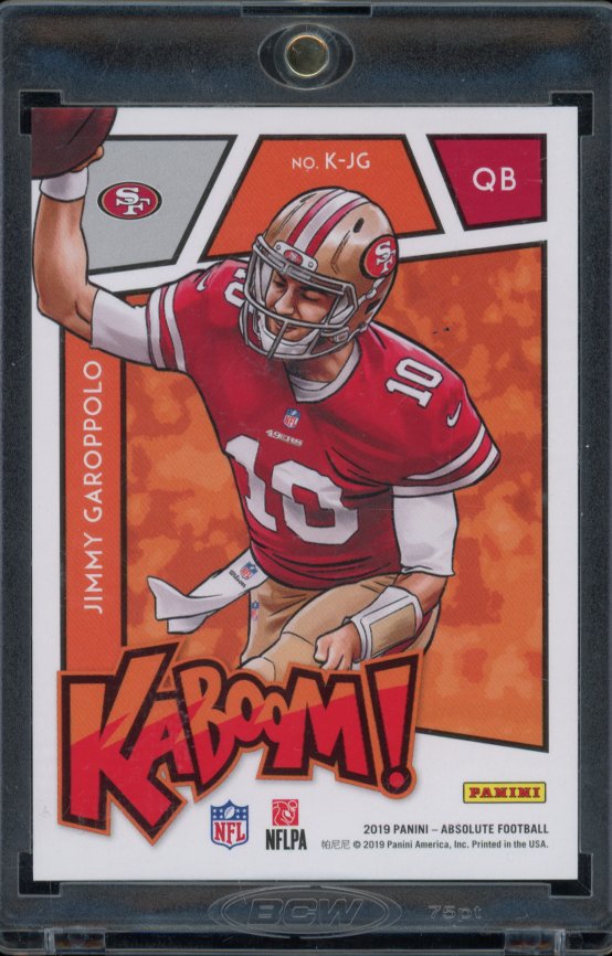 2019 Absolute Jimmy Garoppolo Kaboom Case Hit