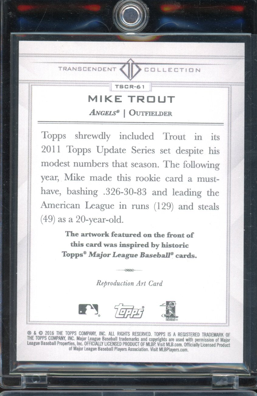 2016 Transcendent Mike Trout Sketch /65