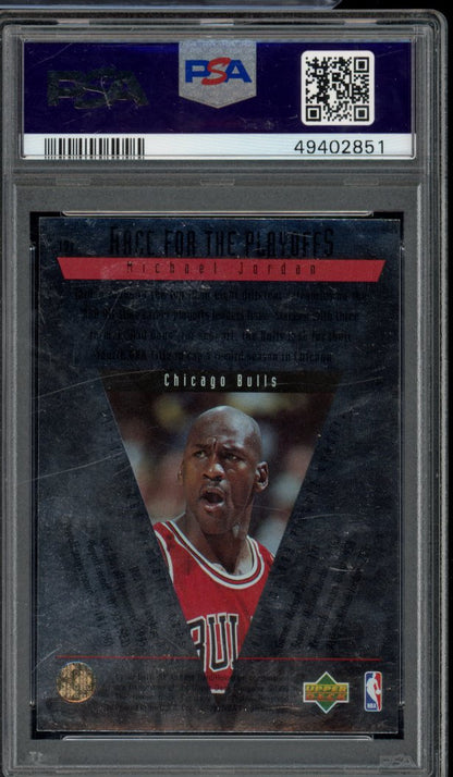 1995 Upper Deck Sp Championship Michael Jordan PSA 9