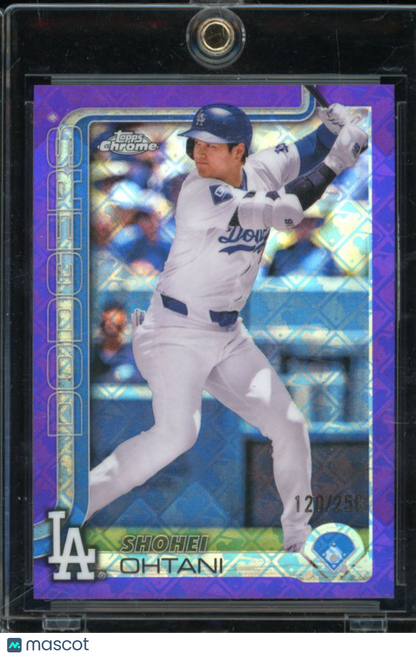 2025 Topps Chrome Shohei Ohtani Purple Logofractor /250