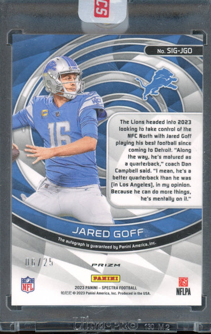 2023 Spectra Jared Goff Meta Auto 06/25
