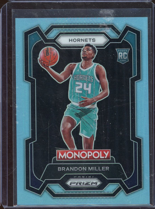 2023 Prizm Monopoly Brandon Miller Light Blue #15 /199 RC