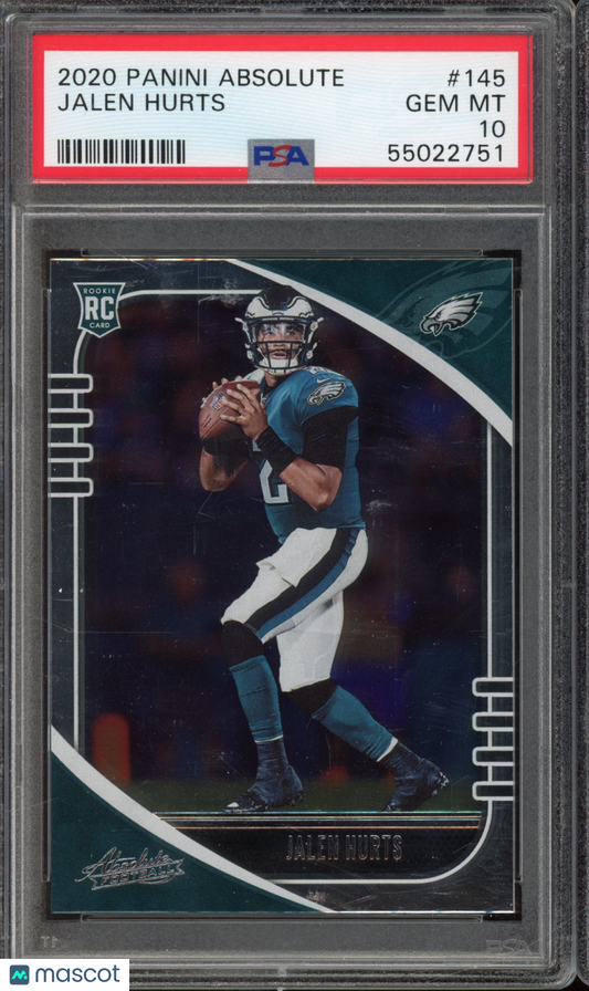 2020 Absolute Jalen Hurts PSA 10 RC
