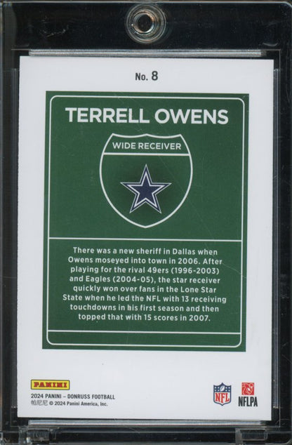 2024 Donruss Terrell Owens Downtown Case Hit