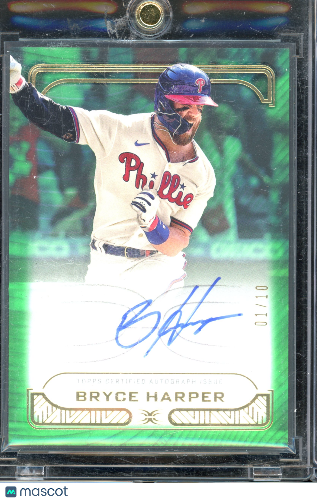 2023 Definitive Bryce Harper Green Defining Images Auto /10
