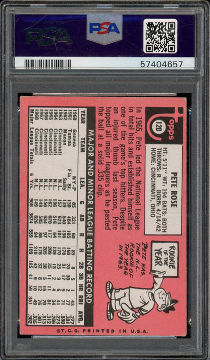 1969 Topps Pete Rose #120 PSA 4