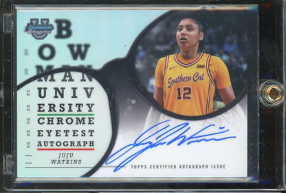 2024 Bowman Chrome U Juju Watkins Eye Test Auto ON CARD