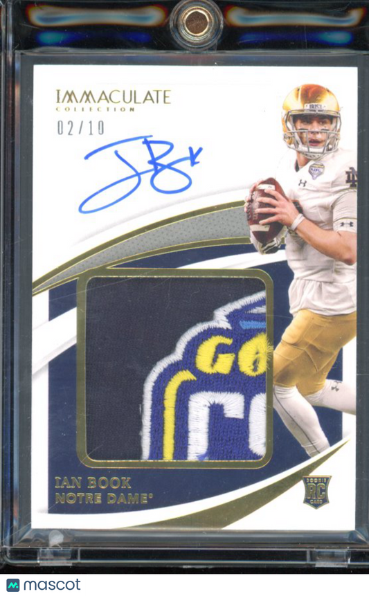 2021 Immaculate Ian Book Rookie Patch Auto /10