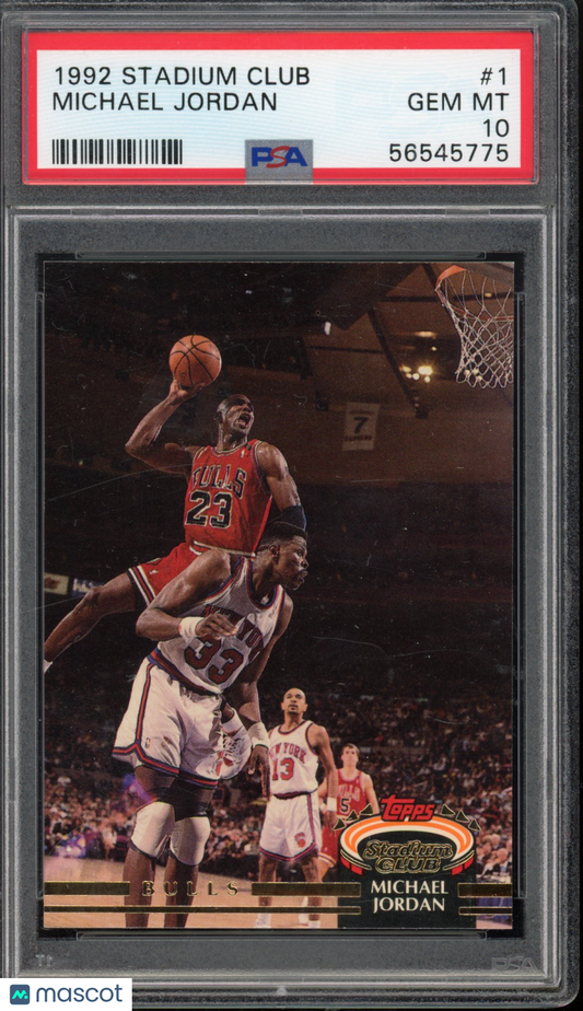 1992 Stadium Club Michael Jordan PSA 10