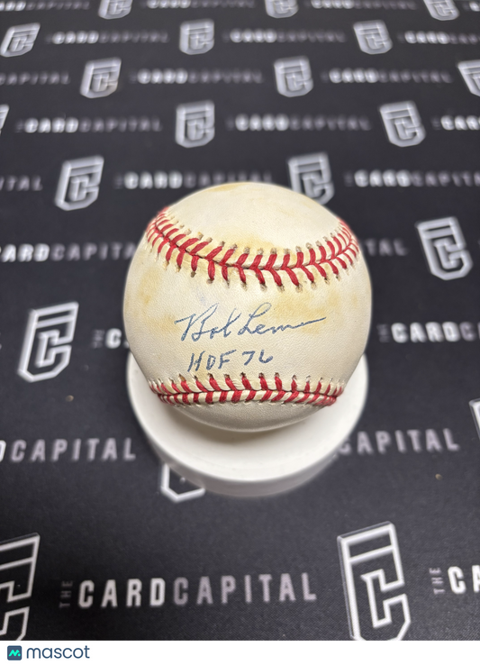 Bob Lemon Signed Official Major League Baseball JSA "HOF 76"