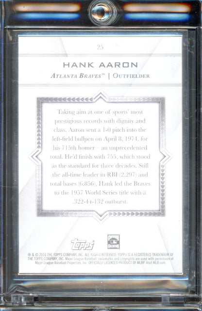 2016 Transcendent Hank Aaron 13/65