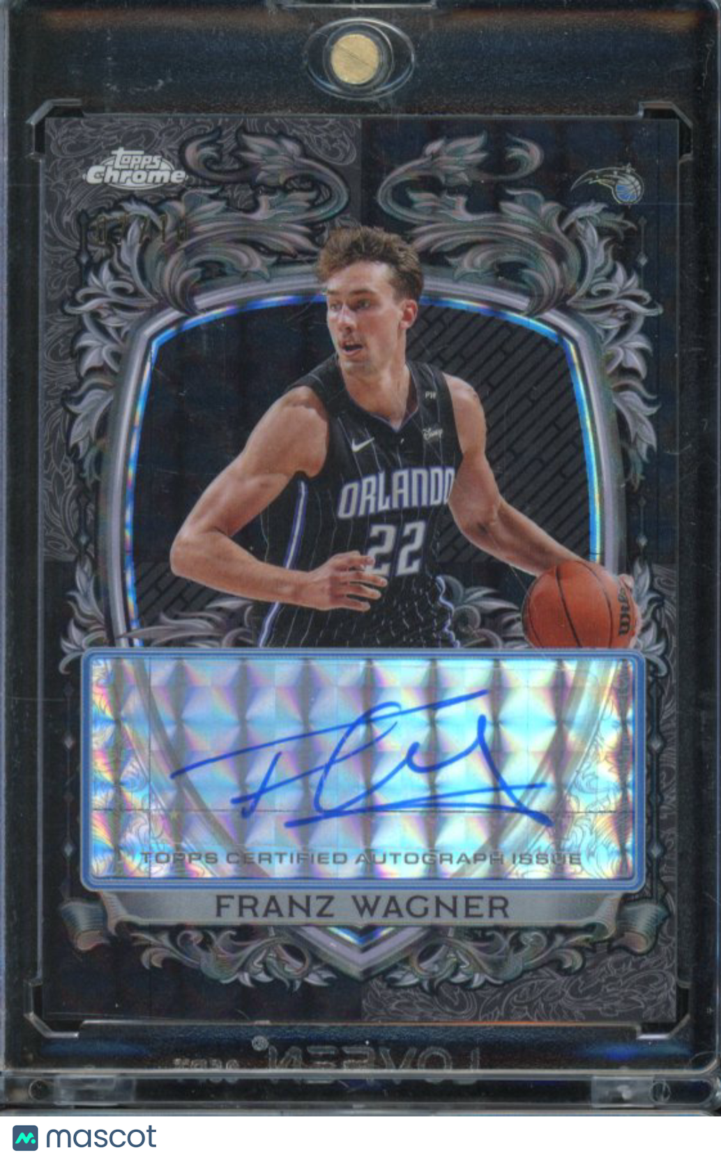 2025-26 Topps Chrome Black Franz Wagner Black Geometric Auto /10