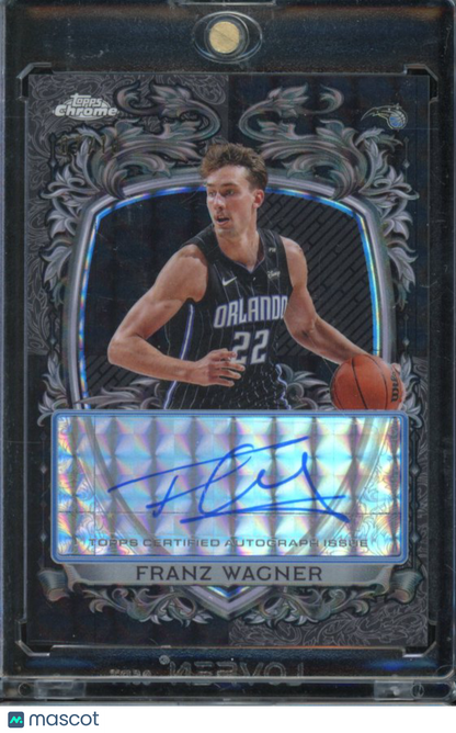 2025-26 Topps Chrome Black Franz Wagner Black Geometric Auto /10