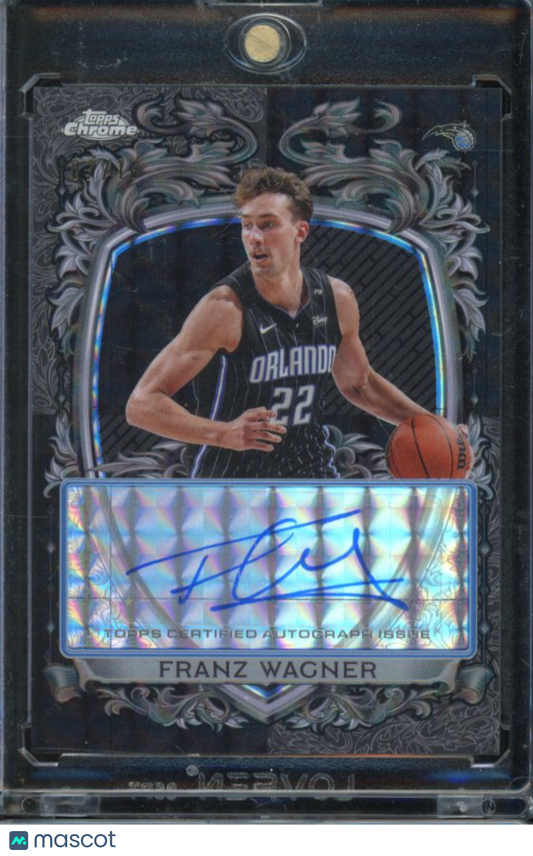 2025-26 Topps Chrome Black Franz Wagner Black Geometric Auto /10