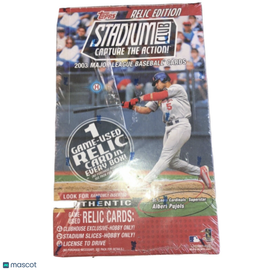 2003 Topps Stadium Club Baseball Hobby Box