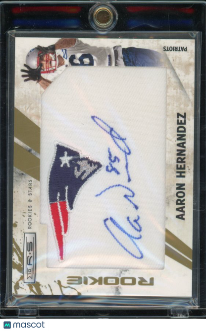 2010 Rookies & Stars Aaron Hernandez Patch Auto /299