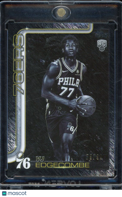 2025-26 Topps VJ Edgecombe Blackout Black Shimmer Rookie /99