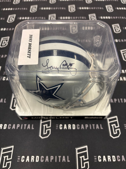 Tony Dorsett Signed Mini Helmet Cowboys BAS