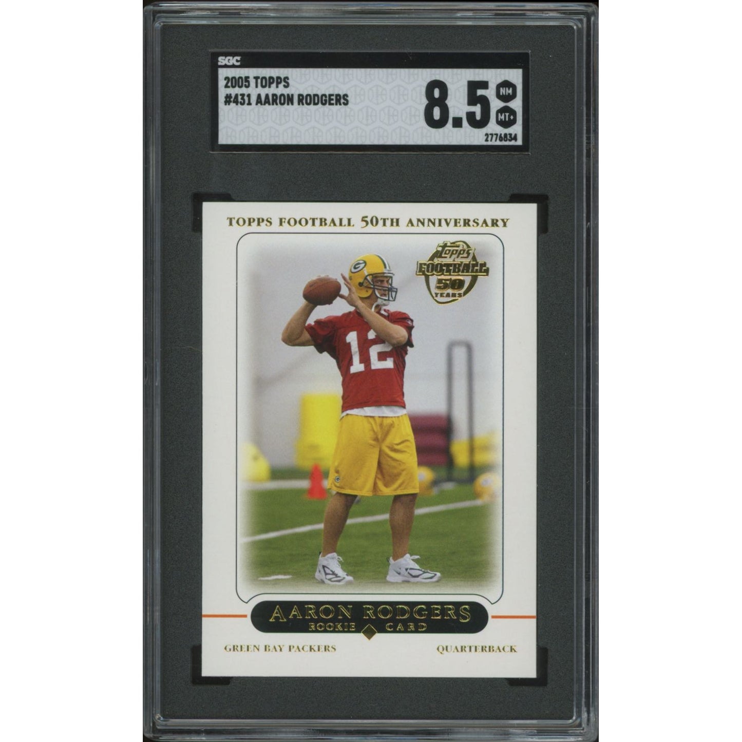 2005 Topps Aaron Rodgers #431 SGC 8.5 RC