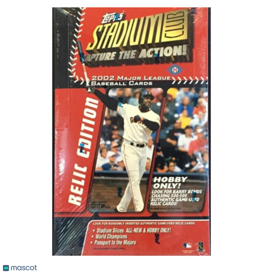 2002 Topps Stadium Club Relic Edition Baseball Hobby Box